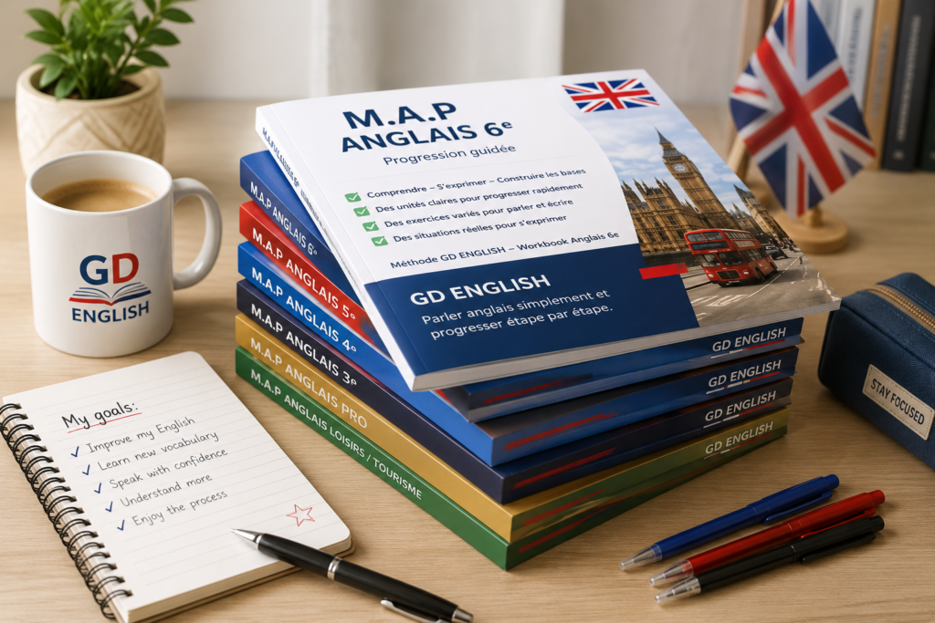 Méthode pour apprendre l'anglais avec les M.A.P. GD English